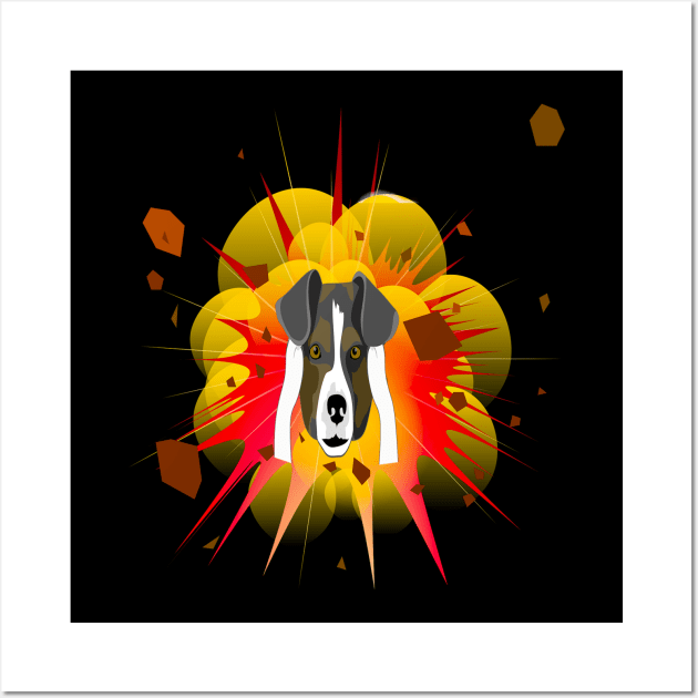 dog fire Wall Art by befine01